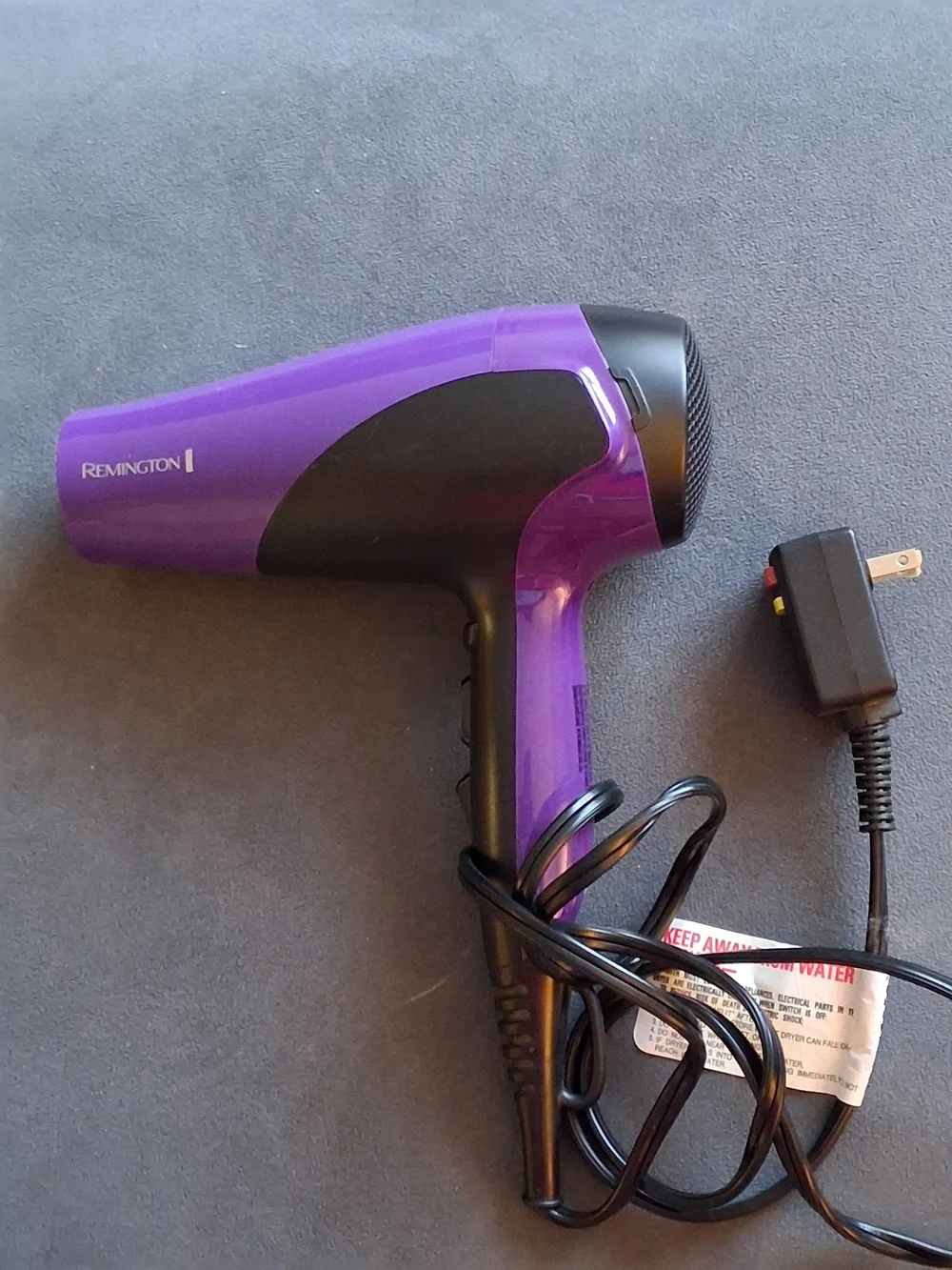 Remington Purple Women's Hair Dryer - Lightweight Styling Tool